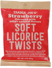 Trader Joe's Soft Strawberry Licorice Twists, 227g