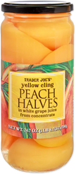 Trader Joe's Yellow Cling Peach Halves, 700g