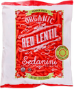 Trader Joe's Organic Red Lentil Sedanini, 340g