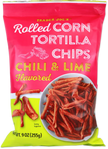 Trader Joe's Chili & Lime Flavoured Rolled Corn Tortilla Chips, 255g