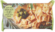 Trader Joe's Green Olive Flats Italian Lingue Crackers, 150g