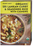 Trader Joe's Organic Sri Lankan Curry & Rice, 375g