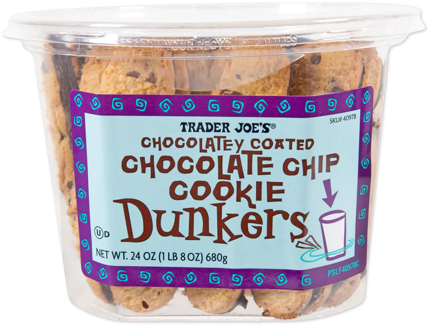 Trader Joe's Chocolatey Coated Chocolate Chip Cookie Dunkers, 680g