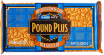 Trader Joe's Pound Plus Milk Chocolate Bar with Almonds, 500g