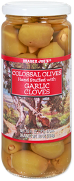 Trader Joe's Colossal Olives Stuffed with Garlic Cloves, 284g