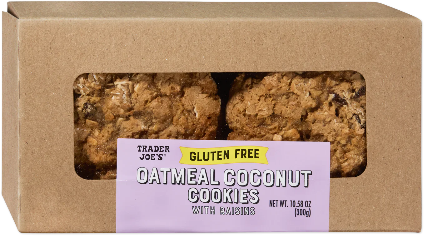 Trader Joe's Gluten Free Oatmeal Coconut Cookies, 300g