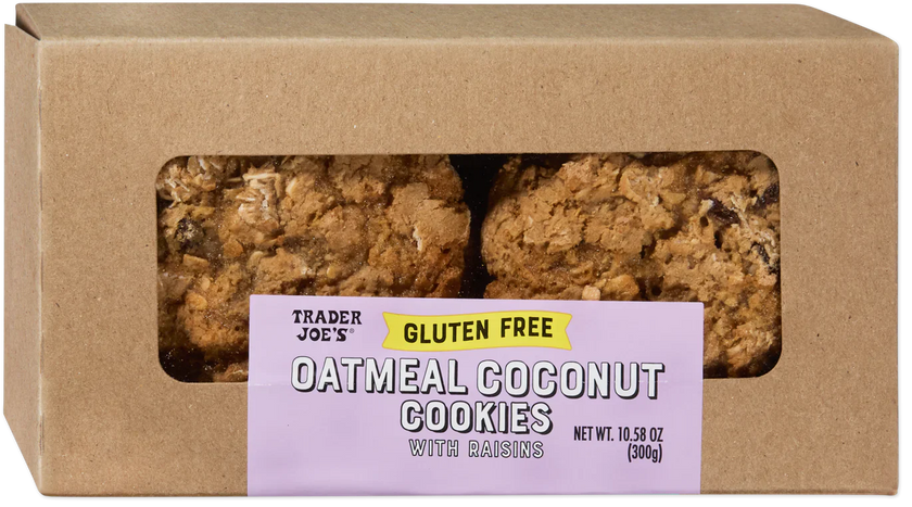 Trader Joe's Gluten Free Oatmeal Coconut Cookies, 300g