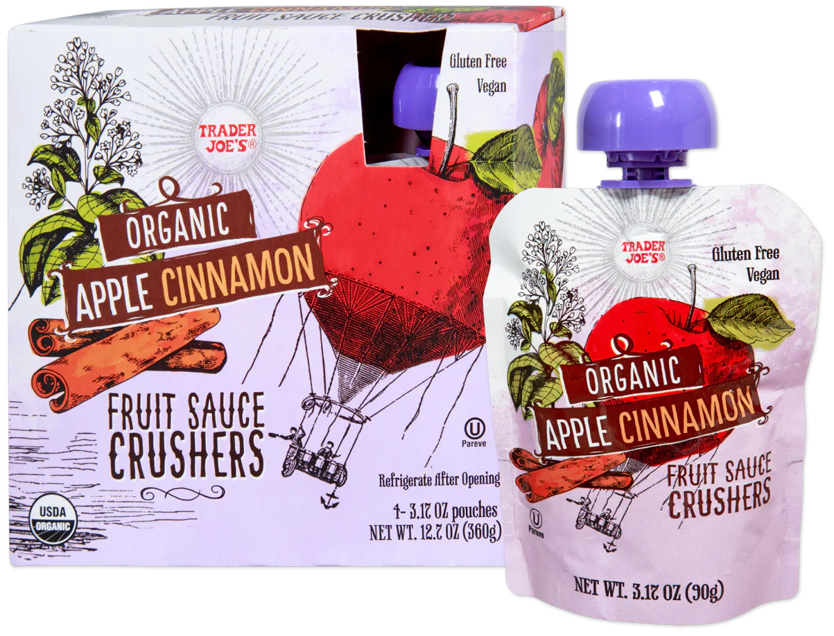 Trader Joe's Organic Fruit Sauce Crushers, Apple Cinnamon, 360g