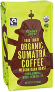 Trader Joe's Fair Trade Organic Sumatra Coffee, 369g