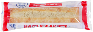 Trader Joe's Ciabatta Demi-Baguette, 176g
