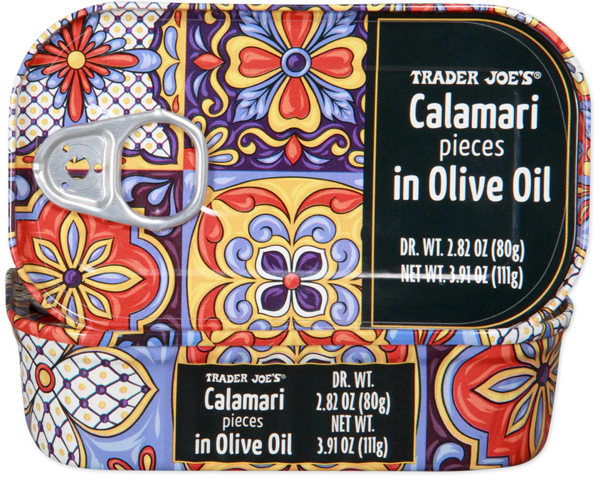Trader Joe's Calamari Pieces in Olive Oil, 111g