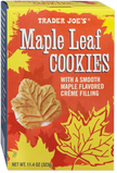 Trader Joe's Maple Leaf Cookies, 323g