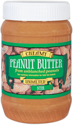 Trader Joe's Creamy Peanut Butter, Unsalted, 454g