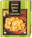 Trader Joe's Organic Garlic Naan Crackers, 284g