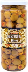 Trader Joe's Spanish Manzanilla Olives with Pimento Paste, 411g