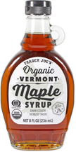 Trader Joe's Organic Vermont Maple Syrup, 236mL