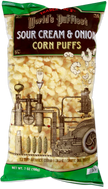 Trader Joe's World's Puffiest Corn Puffs, Sour Cream & Onion, 198g