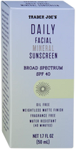 Trader Joe's Daily Facial Mineral Sunscreen SPF 40, 50mL