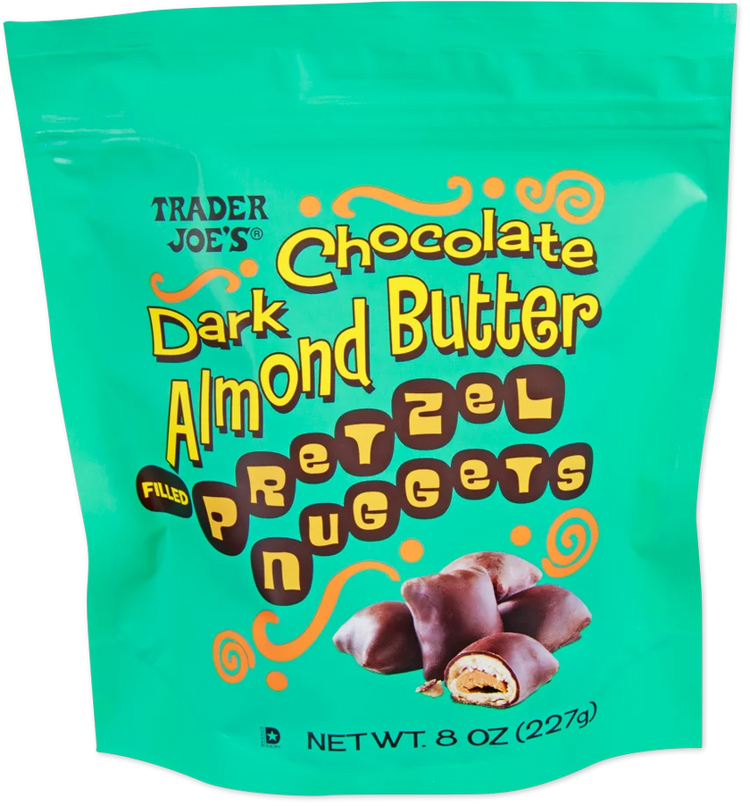 Trader Joe's Dark Chocolate Almond Butter Pretzel Nuggets, 227g
