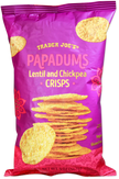 Trader Joe's Papadums Lentil and Chickpea Crisps, 142g