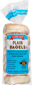 Trader Joe's Plain Bagels, 510g