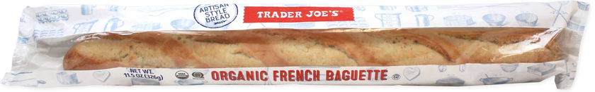 Trader Joe's Organic French Baguette, 326g