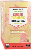 Trader Joe's Organic Ginger Turmeric Herbal Tea, 45g