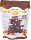 Trader Joe's Dark Chocolate Bark with Almond, Pretzel & Sea Salt, 284g