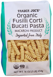 Trader Joe's Organic Fusilli Corti Pasta, 454g