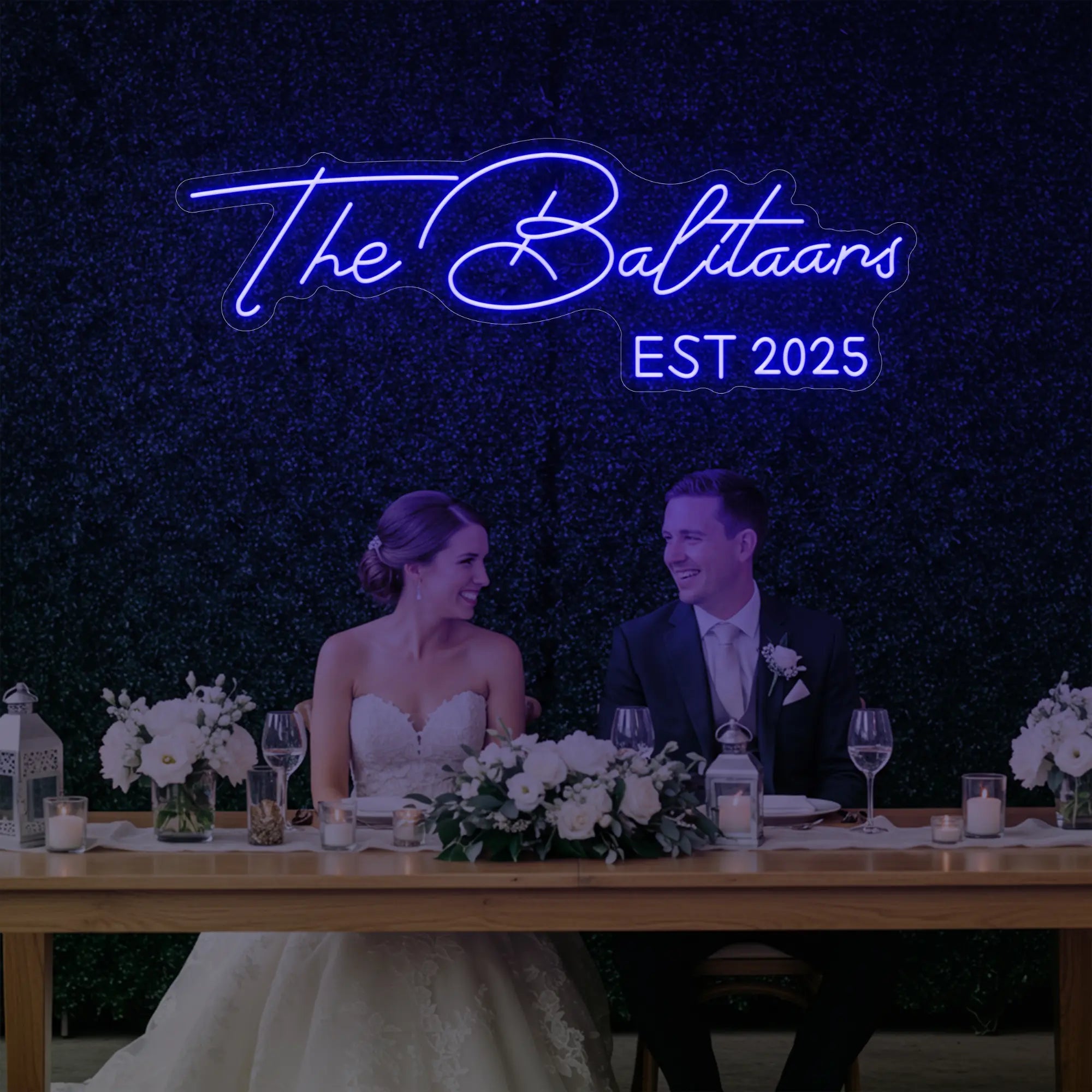 Wedding Last Names Custom Neon Sign V1