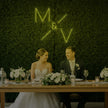 Wedding Initials Custom Neon Sign V1