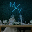 Wedding Initials Custom Neon Sign V1