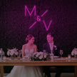 Wedding Initials Custom Neon Sign V1