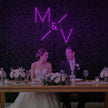 Wedding Initials Custom Neon Sign V1