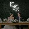 Wedding Initials Custom Neon Sign V2