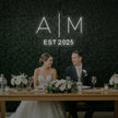 Wedding Initials Custom Neon Sign V4