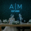 Wedding Initials Custom Neon Sign V4