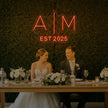 Wedding Initials Custom Neon Sign V4