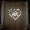 Wedding Initials Custom Neon Sign V5