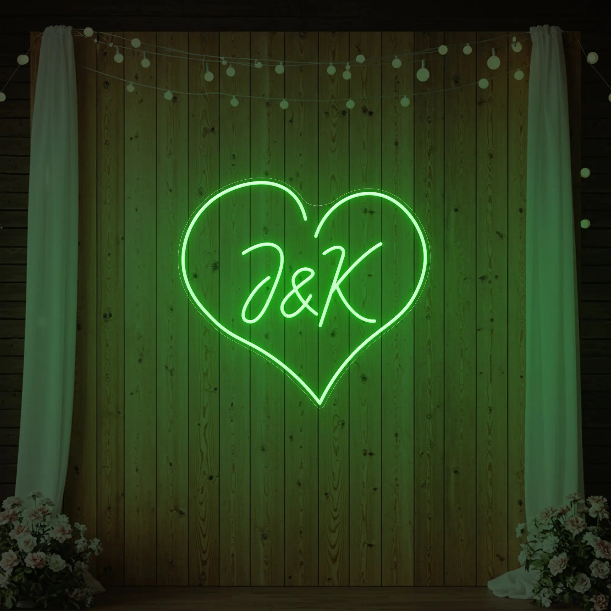 Wedding Initials Custom Neon Sign V5