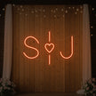 Wedding Initials Custom Neon Sign V6
