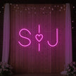 Wedding Initials Custom Neon Sign V6