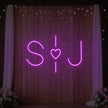 Wedding Initials Custom Neon Sign V6