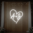 Wedding Initials Custom Neon Sign V7