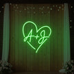 Wedding Initials Custom Neon Sign V7