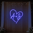Wedding Initials Custom Neon Sign V7