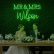 Wedding Last Names Custom Neon Sign V2