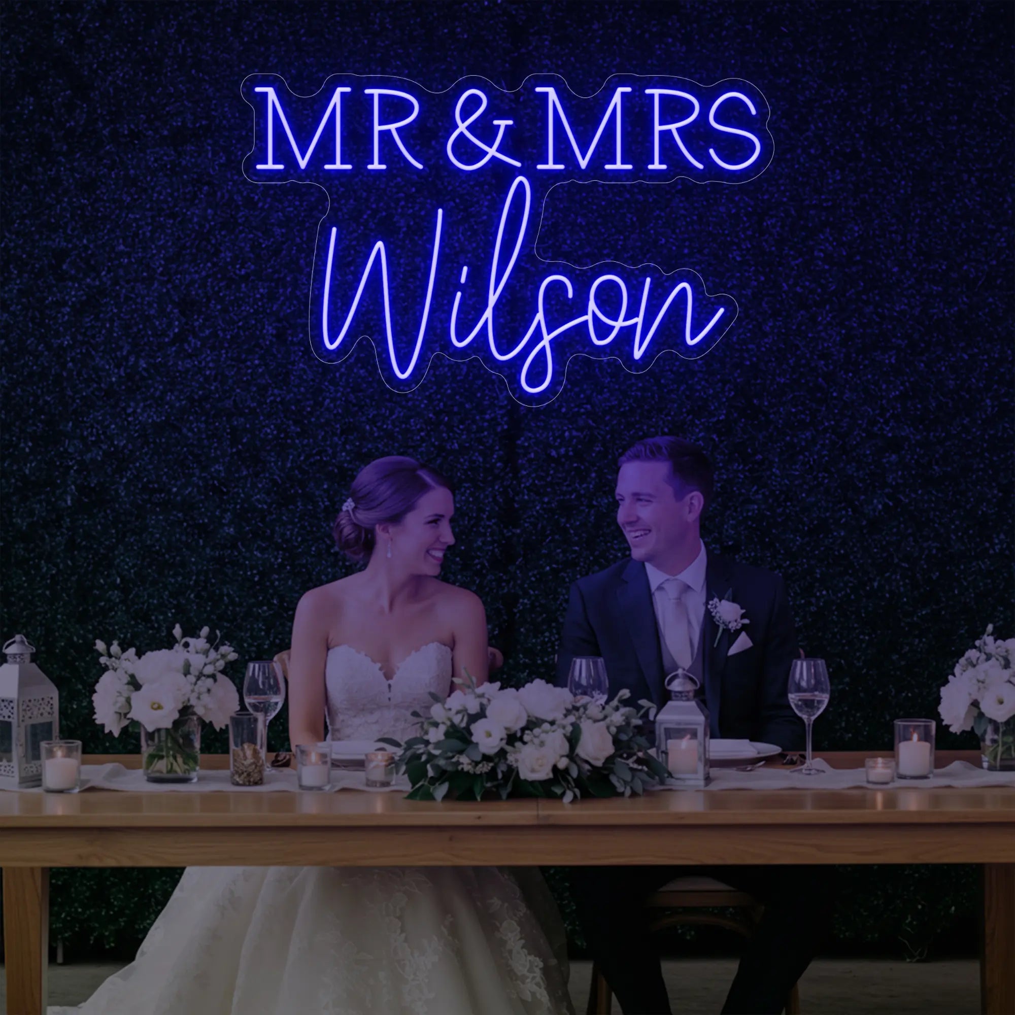 Wedding Last Names Custom Neon Sign V2