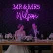 Wedding Last Names Custom Neon Sign V2
