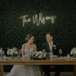 Wedding Last Names Custom Neon Sign V4